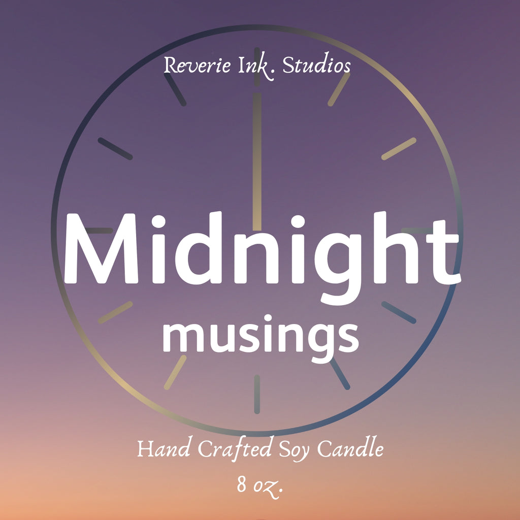 Inspired - Midnight Musings 8 oz. wooden wick coconut soy candle