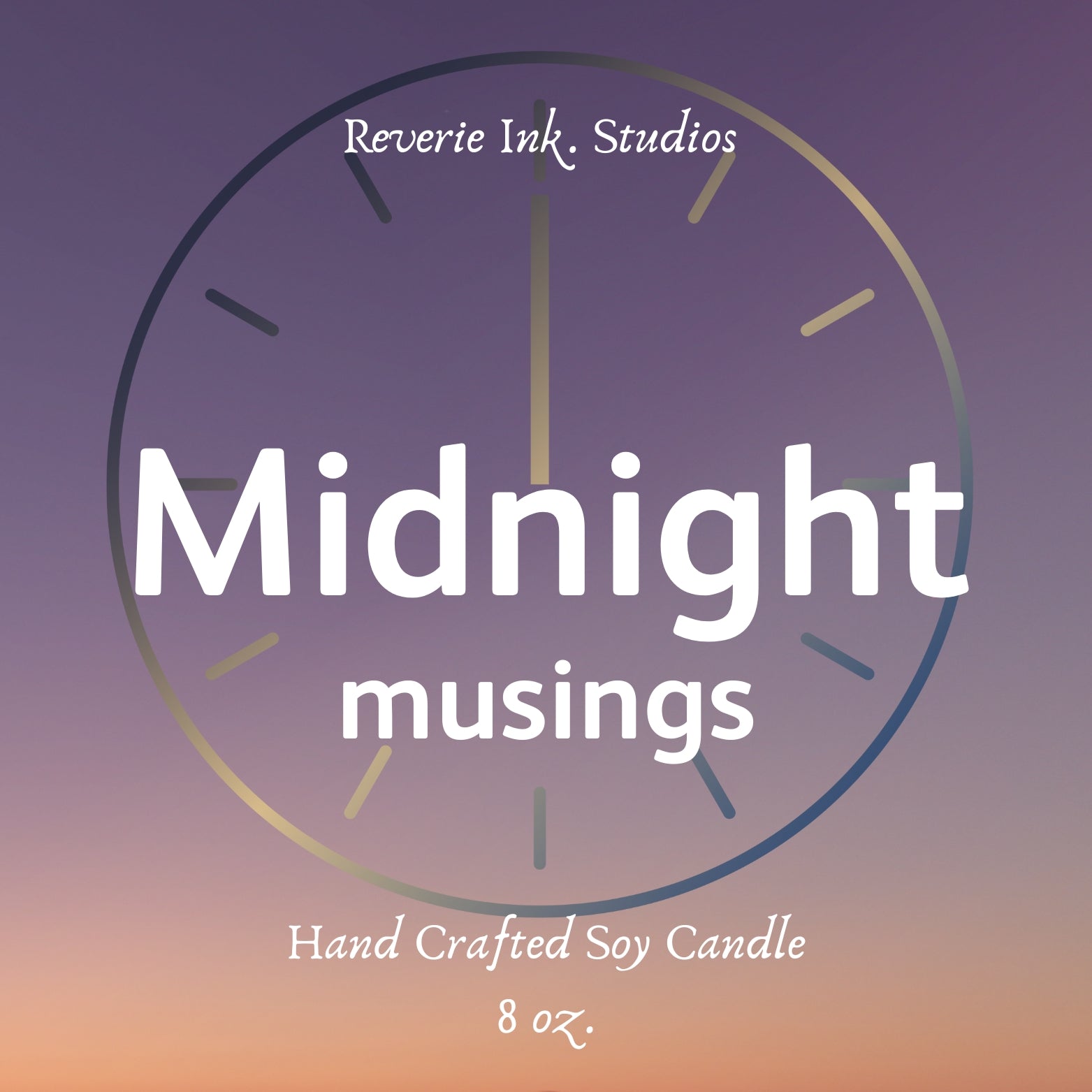 Inspired - Midnight Musings 8 oz. wooden wick coconut soy candle