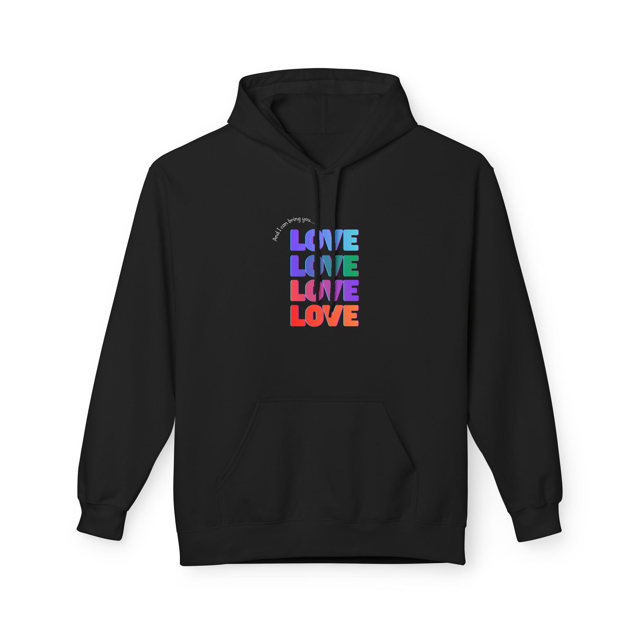 Inspired - Opalite Love Hoodie - Cozy Unisex Fleece Sweatshirt for Couples, Valentine's Day, Gift Ideas, LGBTQ+ Pride, Everyday Comfort