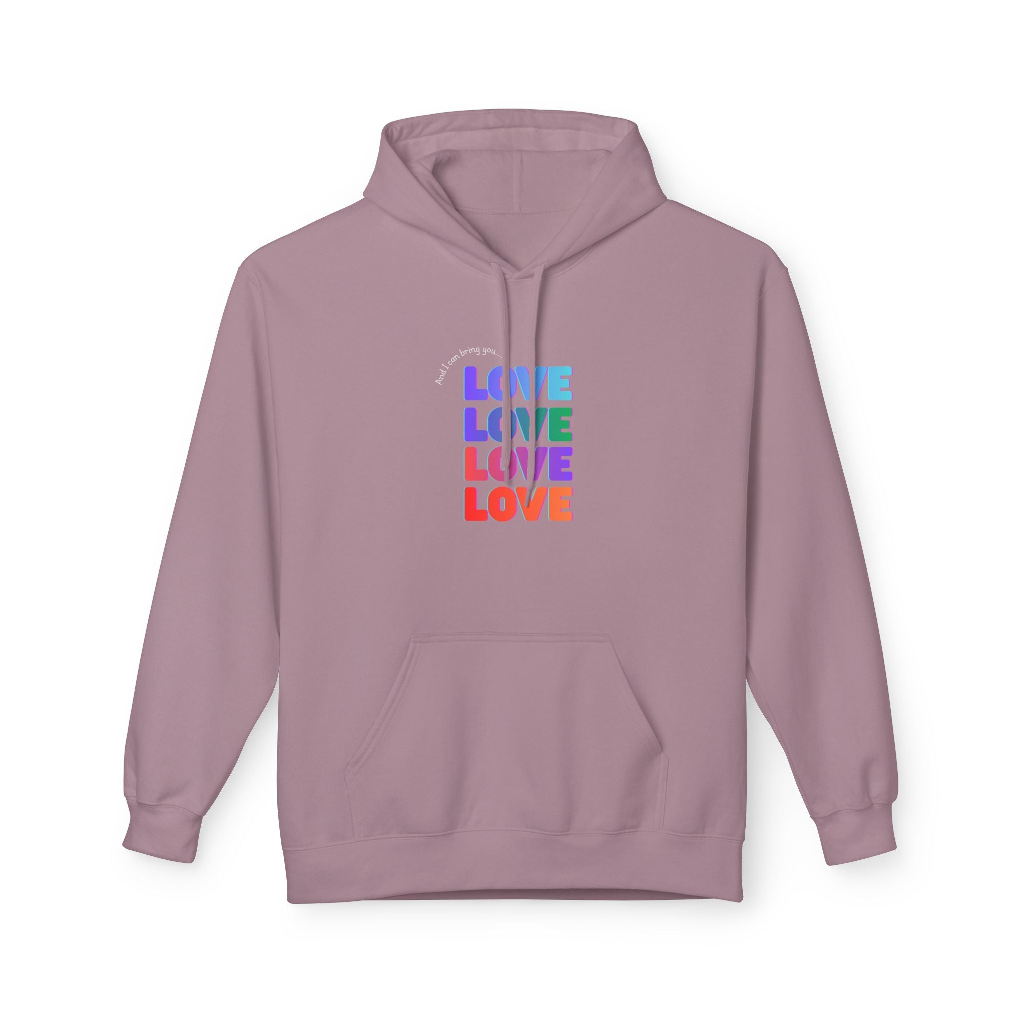 Inspired - Opalite Love Hoodie - Cozy Unisex Fleece Sweatshirt for Couples, Valentine's Day, Gift Ideas, LGBTQ+ Pride, Everyday Comfort