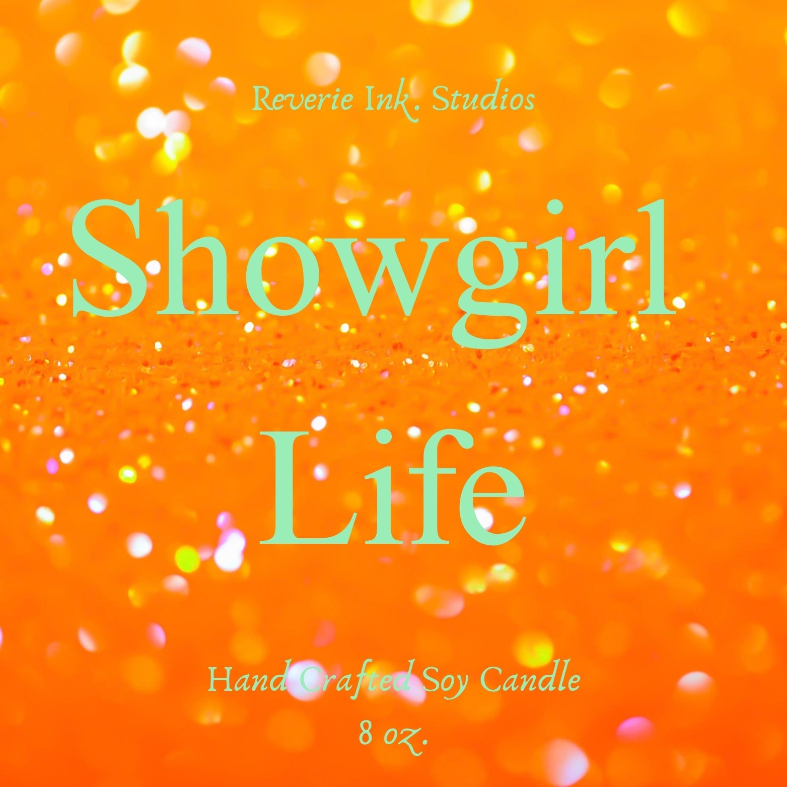 Inspired - Showgirl Life 8 oz. wooden wick coconut soy candle