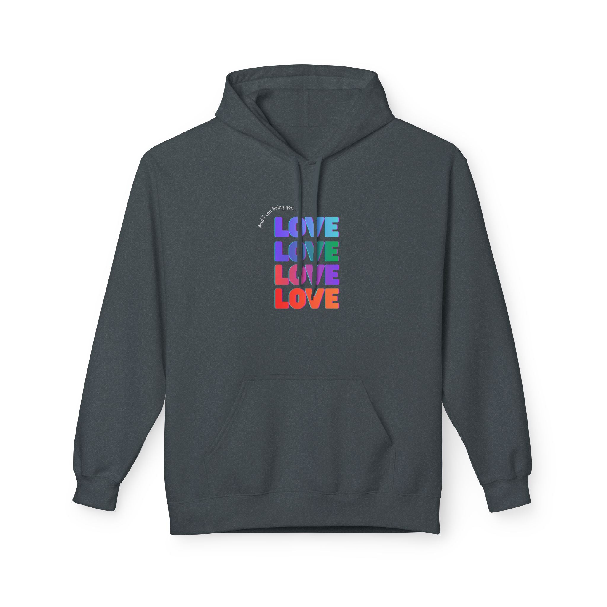Inspired - Opalite Love Hoodie - Cozy Unisex Fleece Sweatshirt for Couples, Valentine's Day, Gift Ideas, LGBTQ+ Pride, Everyday Comfort