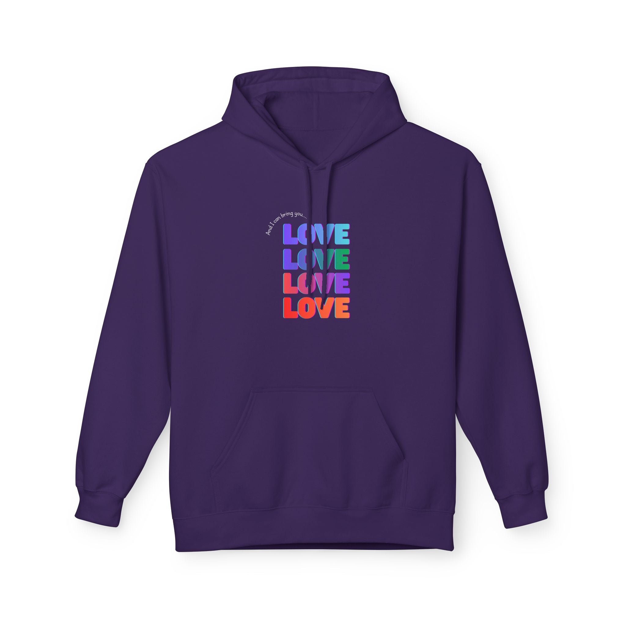 Inspired - Opalite Love Hoodie - Cozy Unisex Fleece Sweatshirt for Couples, Valentine's Day, Gift Ideas, LGBTQ+ Pride, Everyday Comfort