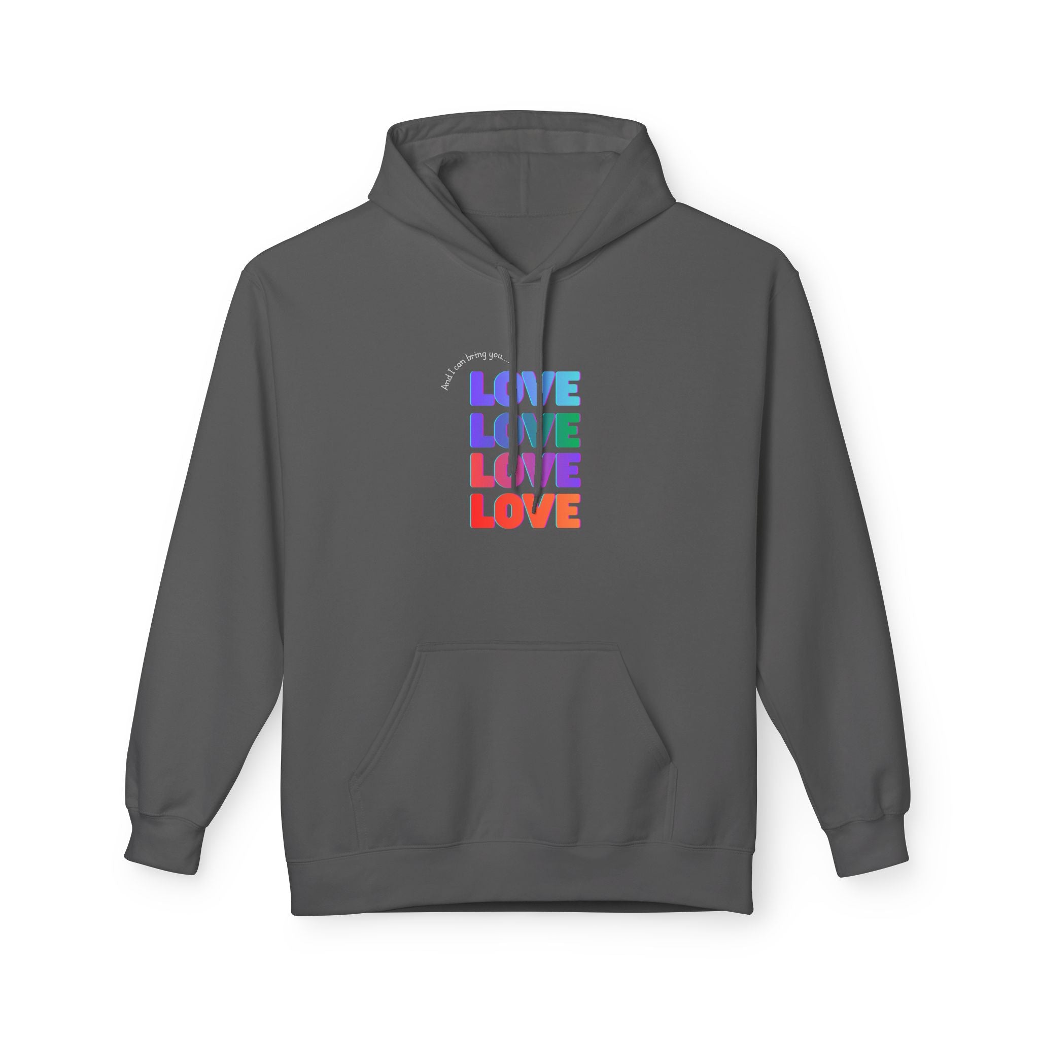 Inspired - Opalite Love Hoodie - Cozy Unisex Fleece Sweatshirt for Couples, Valentine's Day, Gift Ideas, LGBTQ+ Pride, Everyday Comfort