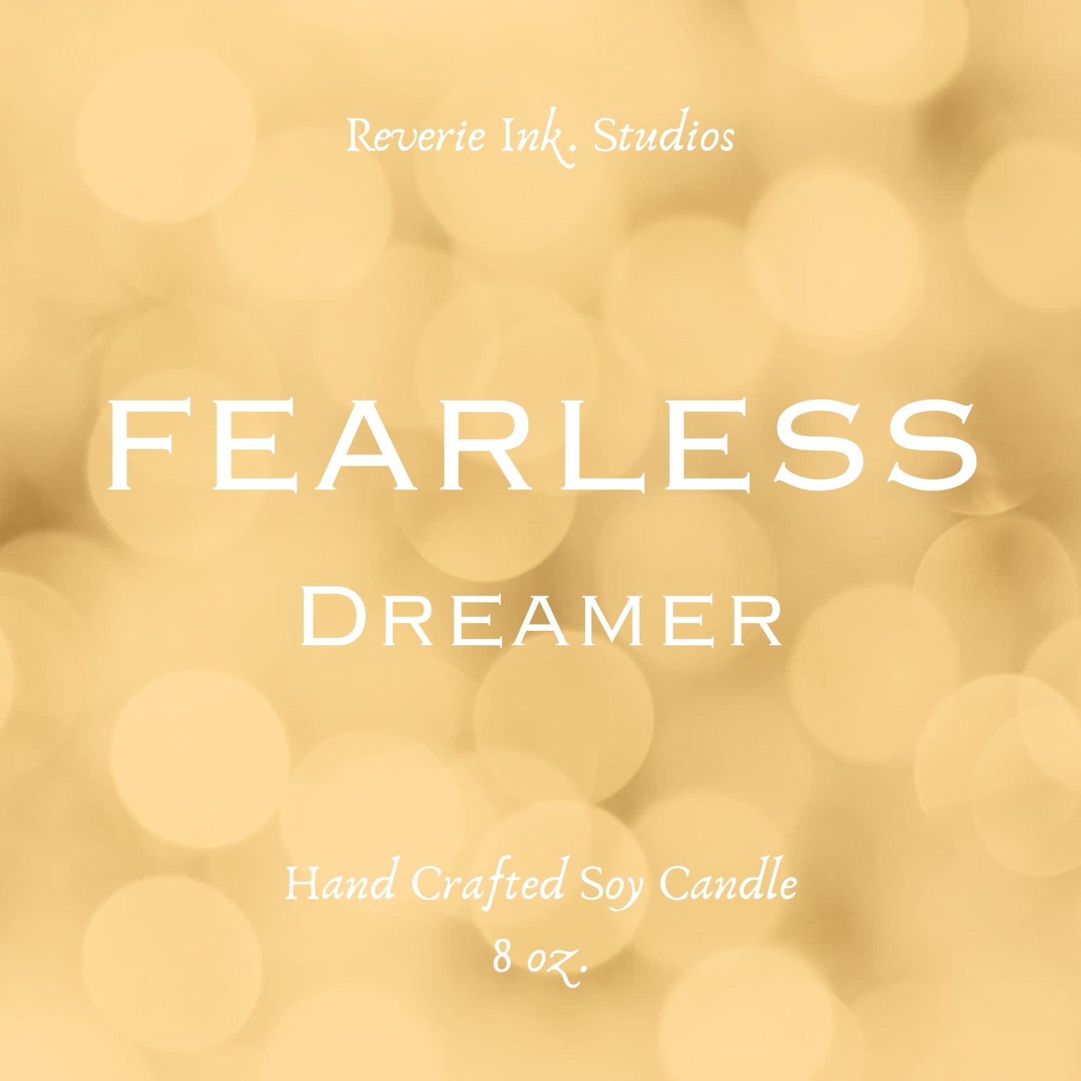 Inspired - Fearless Dreamer 8 oz. wooden wick coconut soy candle