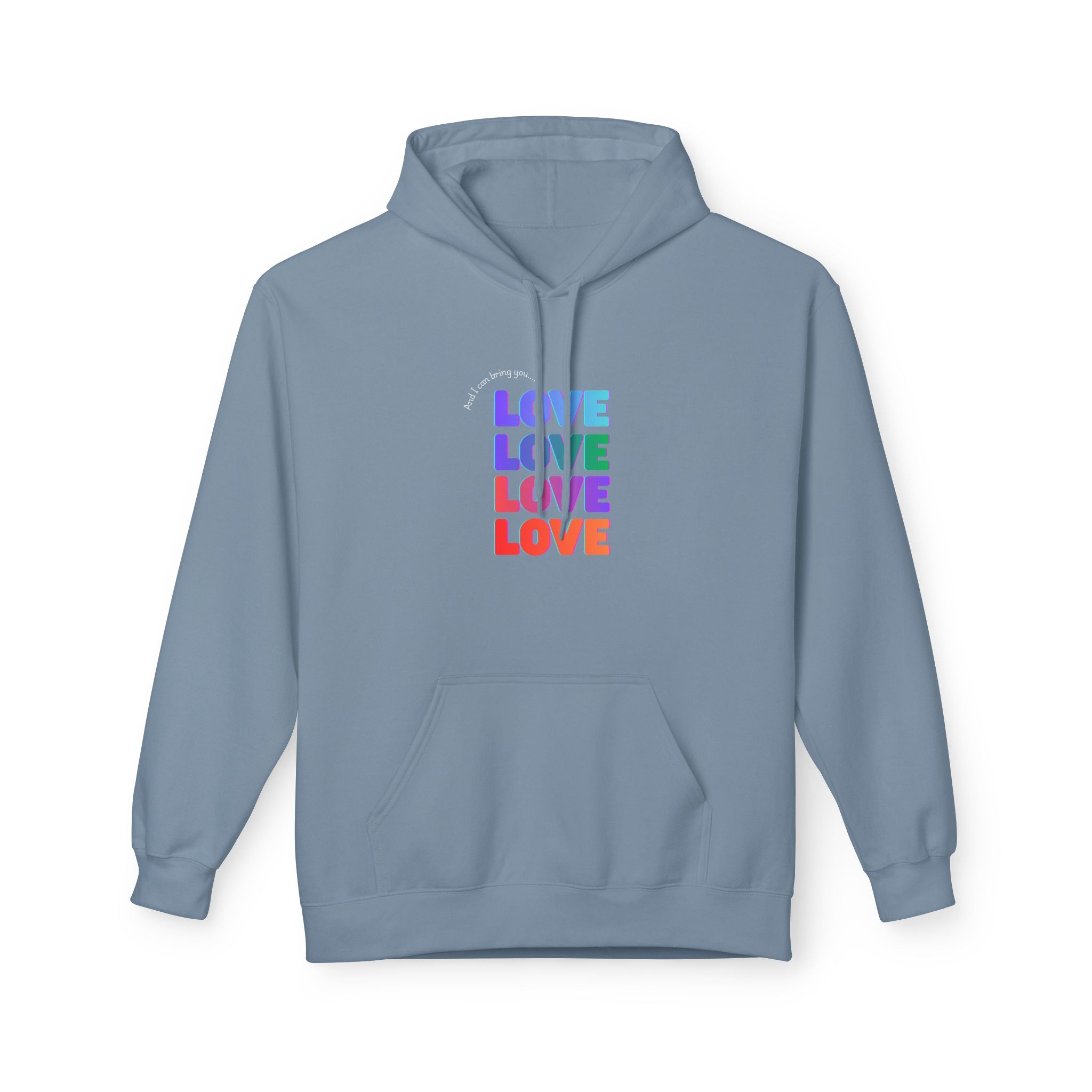 Inspired - Opalite Love Hoodie - Cozy Unisex Fleece Sweatshirt for Couples, Valentine's Day, Gift Ideas, LGBTQ+ Pride, Everyday Comfort