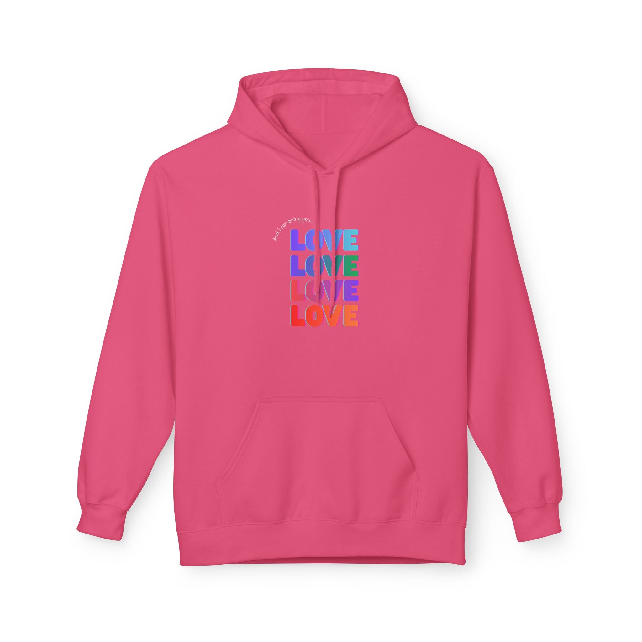 Inspired - Opalite Love Hoodie - Cozy Unisex Fleece Sweatshirt for Couples, Valentine's Day, Gift Ideas, LGBTQ+ Pride, Everyday Comfort