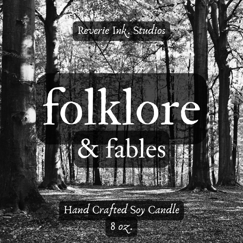 Inspired - Folklore & Fables 8 oz. wooden wick coconut soy candle