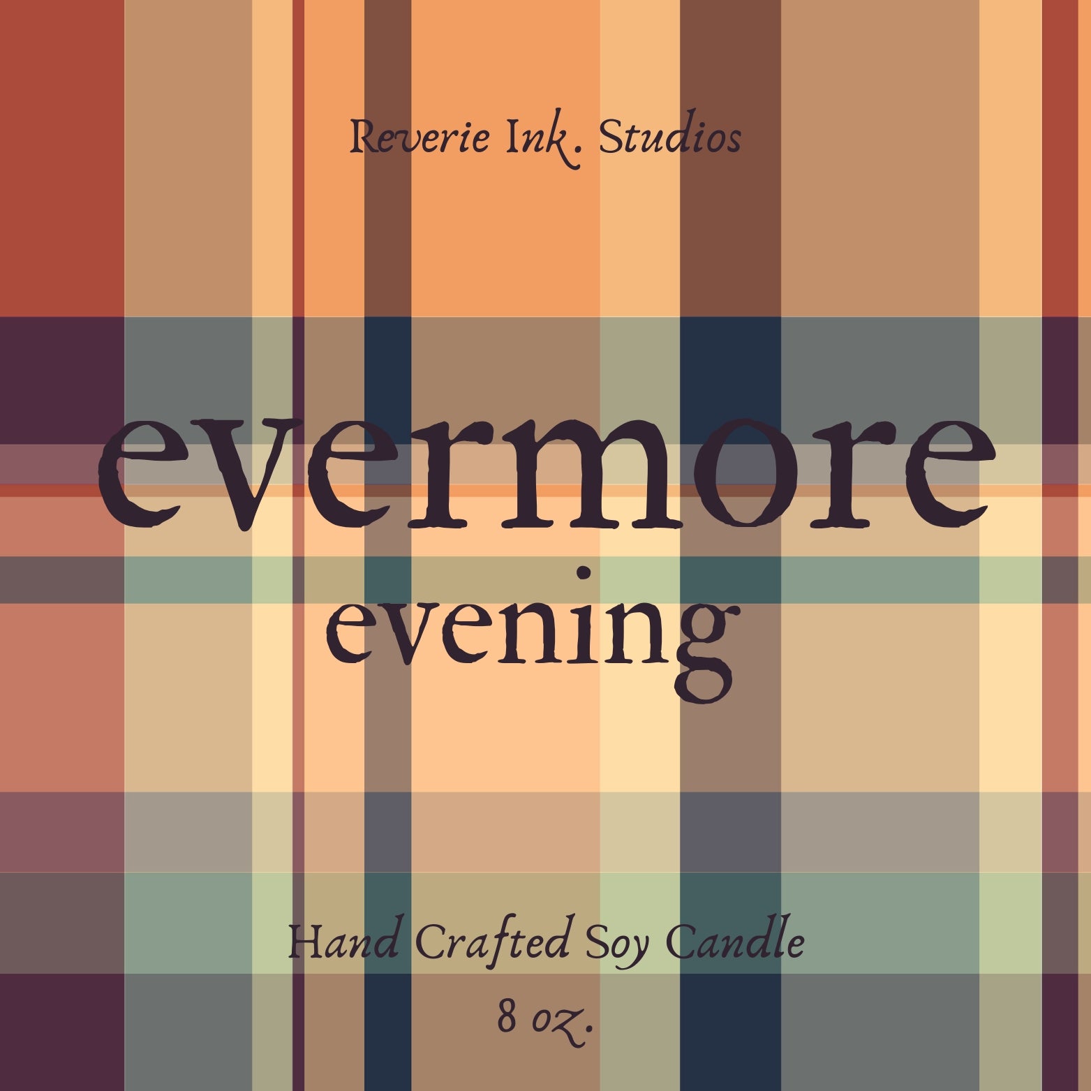 Inspired - Evermore Evening 8 oz. wooden wick coconut soy candle