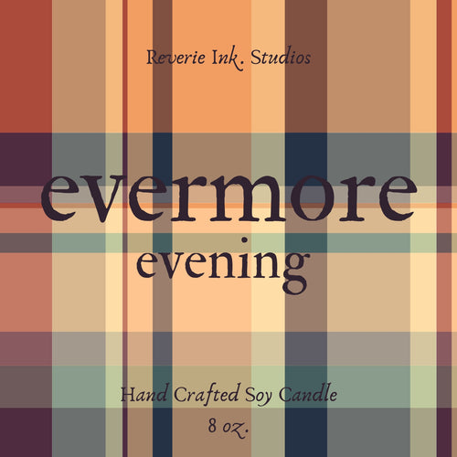 Inspired - Evermore Evening 8 oz. wooden wick coconut soy candle