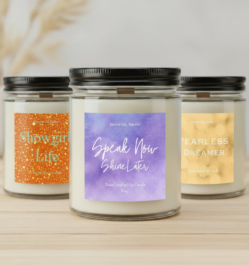 Inspired - Fearless Dreamer 8 oz. wooden wick coconut soy candle